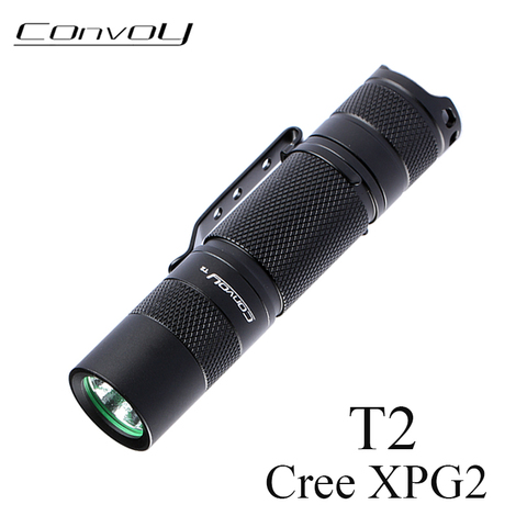 Convoy-Linterna LED T2 AA con Cree XPG2, Linterna de 320lm, Mini luz Flash de mano, para pesca, tienda de campaña, 14500 ► Foto 1/6