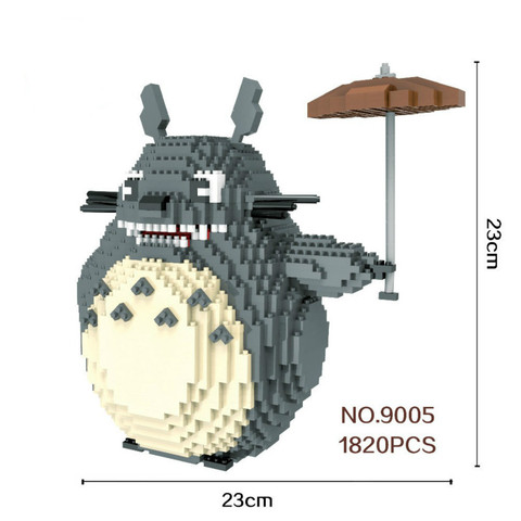 Bloques de construcción grandes de Totoro para niños, 2276 1280-Uds., 9026-9005, Mini bloques, Super héroes, juguetes de construcción DIY, modelo para niños, regalos ► Foto 1/6