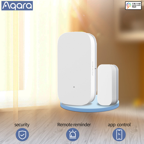 Aqara ventana inteligente Sensor de puerta sensor Zigbee alarma de seguridad MihomeAPP inteligente inalámbrico Kit de Casa de casa inteligente sensor ► Foto 1/5