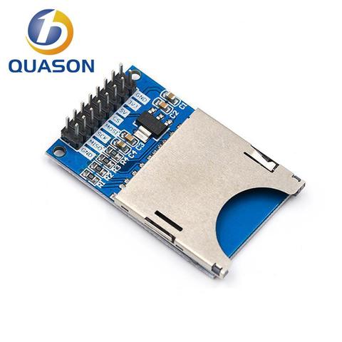 1 Uds gran oferta Módulo de lectura y escritura SD tarjeta módulo Lector de zócalo de ranura ARM MCU para arduino DIY Starter Kit ► Foto 1/6