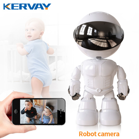Cámara de seguridad IP Robot de 1080P, 360 °, WiFi, inalámbrica, 2MP, videovigilancia inteligente para el hogar, P2P, Monitor oculto para bebés ► Foto 1/6