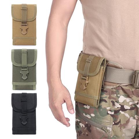 Bolsa táctica Molle 1000D, riñonera deportiva para teléfono militar, funda pequeña de caza para teléfono móvil ► Foto 1/6