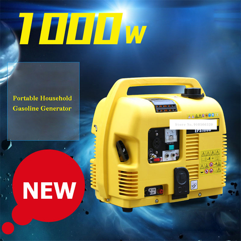 Generador de gasolina portátil EPS1000 para el hogar, pequeño y silencioso generador de gasolina monofásico, 1000W, 220V, 88CC, 4.2L ► Foto 1/5