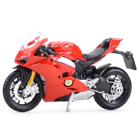 Bburago-vehículos a presión fundido a presión, juguetes modelo de motocicleta coleccionables, Ducati-Panigale V4, 1:18 ► Foto 1/6