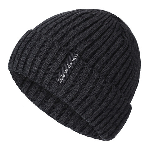 Sombrero de invierno de alta calidad para hombre y mujer, gorros de abrigo de piel, gorros anchos de punto para deportes de esquí ► Foto 1/6