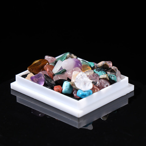 1 caja de mineral Natural en bruto piedra preciosa de cuarzo muestra de mineral de cristal piedras energéticas joyas coleccionables que hacen la decoración del hogar ► Foto 1/6