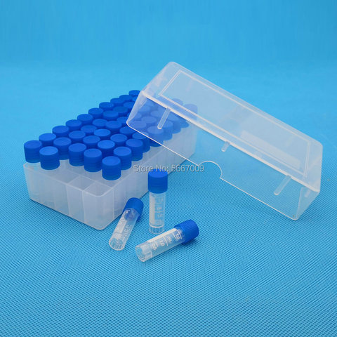 Tubo de congelación de plástico de 1,8 ml, 50 orificios, caja de almacenamiento para experimentos ► Foto 1/6
