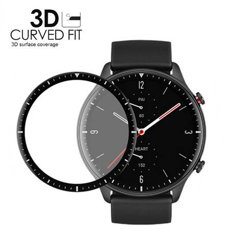 3D curva de borde suave película protectora para Xiaomi Huami Amazfit GTR 2 Protector de pantalla para Amazfit ver GTR2 Smartwatch cubierta ► Foto 1/5