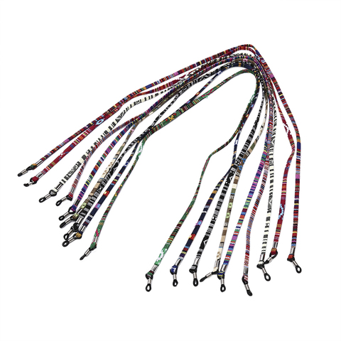 Gafas de sol de estilo étnico para hombre y mujer, lentes multicolor de cuerda con cordón con correa para el cuello, soporte para cuerda, 10 estilos ► Foto 1/6