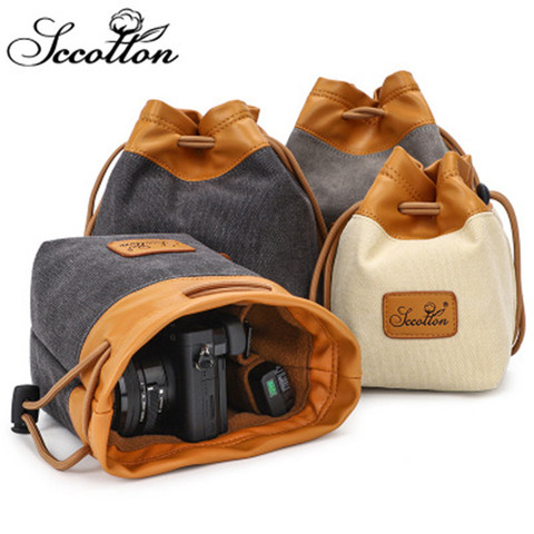 Bolsa para guardar cámara digital, mochila pequeña para cámara de vídeo y foto para Nikon, Canon, Sony, impermeable, a prueba de golpes, transpirable ► Foto 1/6