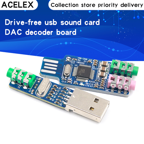 Mini tarjeta de sonido USB PCM2704, 5V, DAC, HIFI, USB, placa de decodificador de potencia, módulo DAC para Arduino Raspberry Pi de 16 Bits ► Foto 1/6