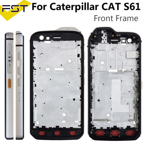 Marco frontal para Caterpillar Cat S61 S 61, piezas de reparación sin LCD para Caterpillar Cat S61 S 61, 1 unidad ► Foto 1/4