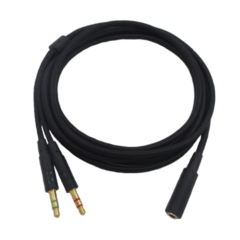 Cable de extensión trenzado de 2M para auriculares HyperX Cloud Stinger, Cloud Mix, Cloud Alpha, para juegos ► Foto 1/6