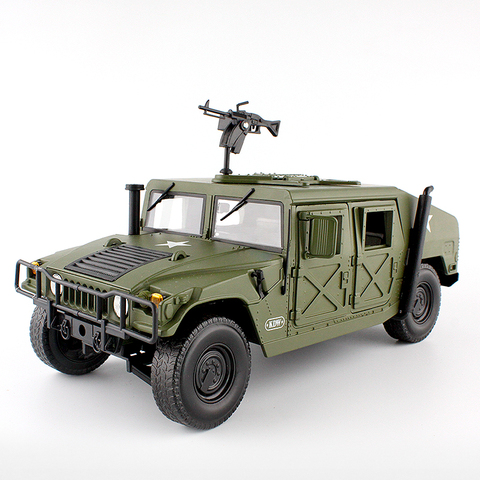 Modelo de coche de juguete para Hummer, vehículo táctico militar blindado, modelo de aleación con 5 puertas, abierto, colección de pasatiempo, 1/18 ► Foto 1/6