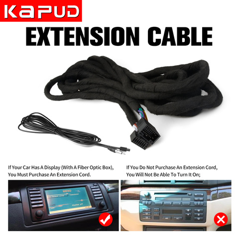 Cable de extensión de 6M para amplificador de fibra óptica de para BMW Serie, solo compatible con Kapud, navegación GPS y DVD para coche ► Foto 1/3