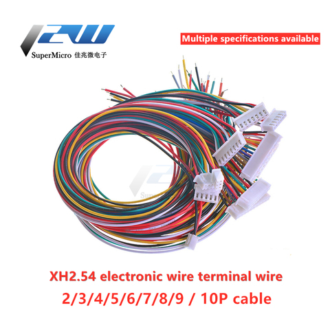 10 Uds. De conector de cable estañado de un solo cabezal, 2/3/4/5/6/7/8/2,54 Pines, enchufe hembra de 30cm, longitud del cable de 26AWG ► Foto 1/4