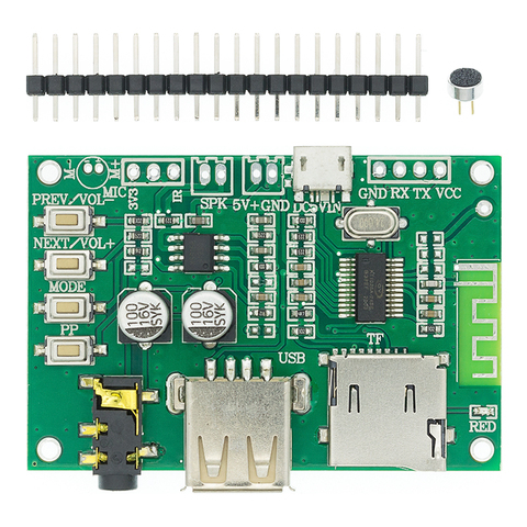 BT201-Módulo de placa de potencia de Audio, amplificador de potencia de Audio sin pérdidas, modo Dual 5,0, tarjeta Tf, U Disk Ble Spp, puerto serie, transparente, Trans ► Foto 1/6