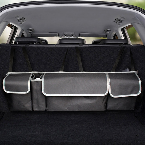 Organizador de maletero de coche de gran capacidad, bolsa de almacenamiento Universal para asiento trasero de coche, Oxford, almacenamiento automático, accesorios para Interior de coche, proveedor ► Foto 1/6