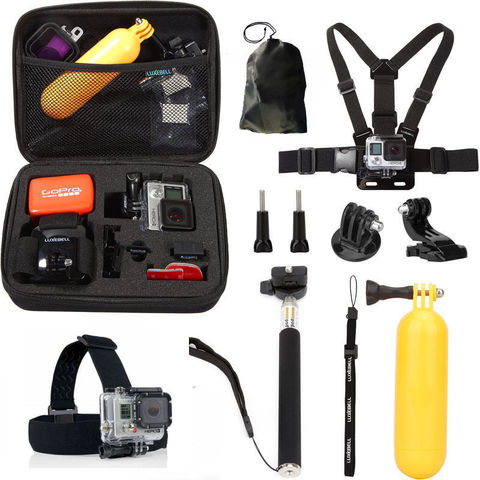 10 En 1 al aire libre accesorios de cámara de acción deportiva Kit para AKASO EK7000 Pro/valiente 4/ V50 Pro/Gopro héroe 9 8 7 6 5 4 3 ► Foto 1/6