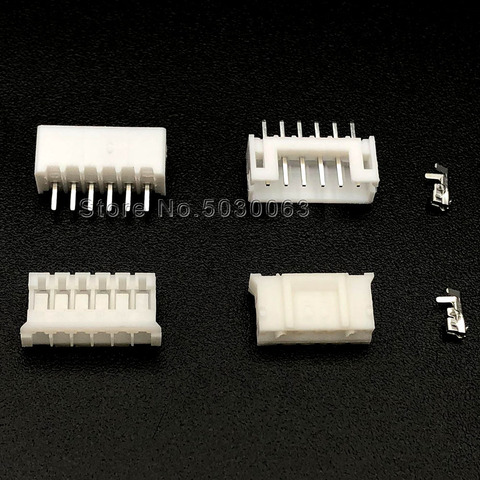 Juego de terminales macho y hembra de 6p y 6 pines, Kit de terminales/carcasa/cabezal de Pin recto JST, 320 Uds. = 40 juegos de conectores de cable PH2.0 de 2,0mm, juegos de adaptadores ► Foto 1/1