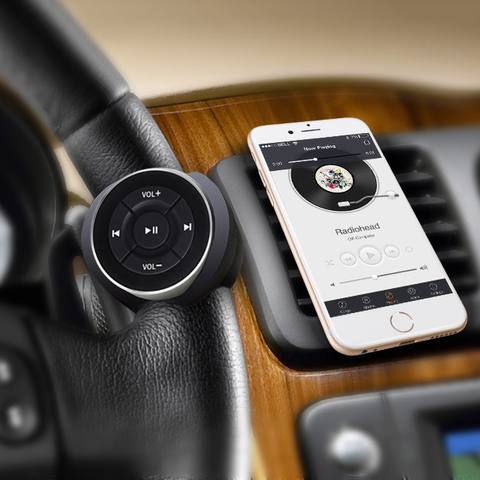 Control remoto Bluetooth para volante de coche, Control remoto para Android IOS, teléfono inteligente ► Foto 1/6