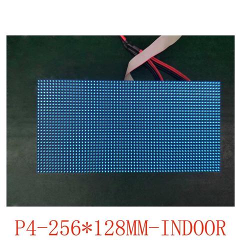 Panel led P4 a todo color para interior, módulo de pantalla led de 256x128mm para interior, centro comercial, publicidad ► Foto 1/6