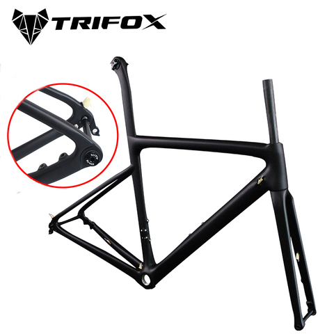 TRIFOX-Cuadro de bicicleta de carbono UD, Cuadro De Carbono de freno de disco, para ciclismo de carretera, X16, ultraligero ► Foto 1/6