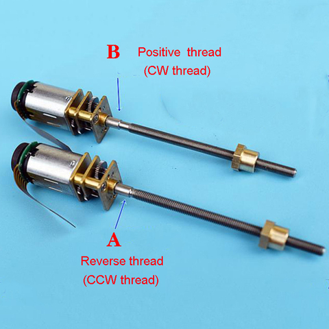 57mm Eje largo de Motor de cerradura electrónica N20 motorreductor CW CCW Micro DC 3V-3,7 V 73rpm-88rpm lenta velocidad del Motor ► Foto 1/6