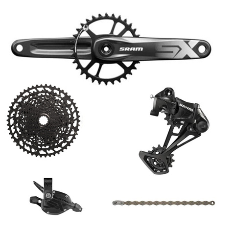 SRAM SX EAGLE-Juego de 12 velocidades, 1x12 11-50T, cambiador gatillo, cadena de cambio de marchas, juego de bielas con Cassette NX EAGLE ► Foto 1/6