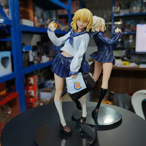 Figura DE ACCIÓN DE Fate Stay de 23cm, modelo de muñeco de PVC, sable de hamburguesa de El Rey, estatua de chica T30 ► Foto 1/4