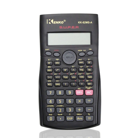 Calculadora Científica portátil multifunción de 2 expositor con líneas, calculadora multifuncional para matemáticas, 82MS-A, novedad ► Foto 1/6