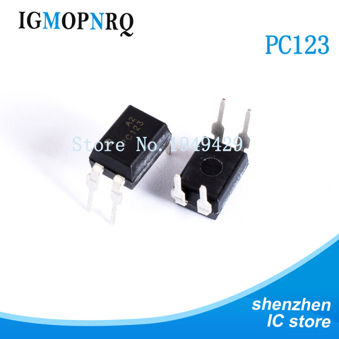 10 unids PC123 DIP4 optoacopladores de salida de Photocoupler plomo original nuevo envío gratuito ► Foto 1/2
