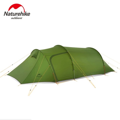 Naturehike-tienda doble ultraligera con túnel para 2/3/4 personas, al aire libre para acampar, senderismo ► Foto 1/6