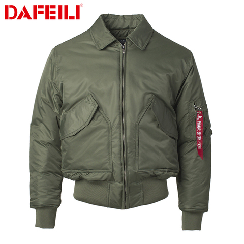 Chaqueta de CWU-45P de talla grande para hombre, cazadora de piloto de Fuerza Aérea DE LOS EE.UU., acolchada de hip-hop, impermeable, de nailon, para invierno, 2022 ► Foto 1/5