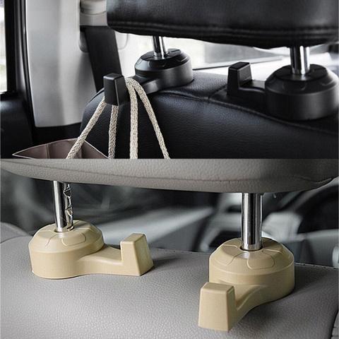 Percha para asiento trasero de coche Universal, ganchos para bolsa de vehículo, organizador, accesorios de estilo de coche Interior, gran oferta, 2 uds. ► Foto 1/6