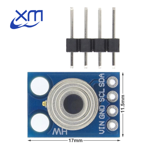 GY-906 MLX90614 MLX90614ESF sin contacto por infrarrojos Módulo sensor de temperatura interfaz iic IR Sensor Compatible GY906 ► Foto 1/6