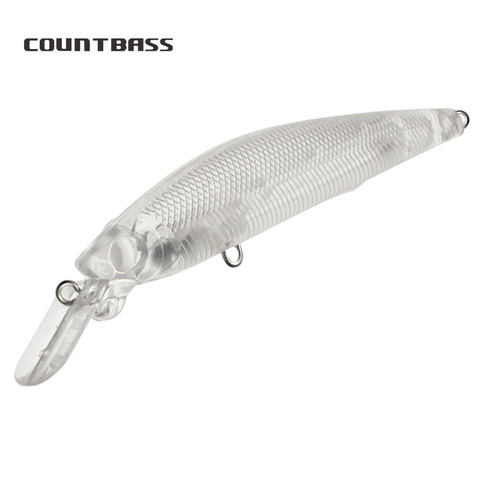 10 Uds Countbass Blank Hard atraer el cuerpo 85mm, pececillo, cebo de pesca sin pintar, Wobblers, Envío Gratis ► Foto 1/6