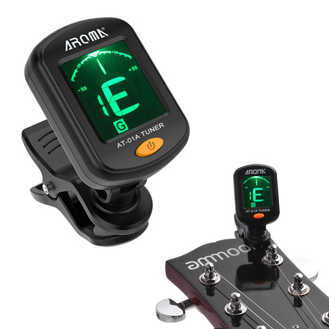 Afinador eléctrico Digital Clip-on para guitarra violín con bajo cromático ukelele Universal portátil plegable afinador accesorios de guitarra ► Foto 1/6