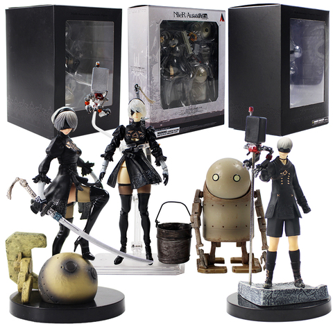 Figura de NieR Automata 2B YoRHa núm. 2 tipo B 2B No.9 tipo S 9S, estatua de juego en PVC de 14-15cm coleccionable ► Foto 1/6