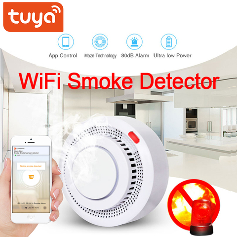 Alarma Inteligente Detector De Humo, Wifi - App Tuya