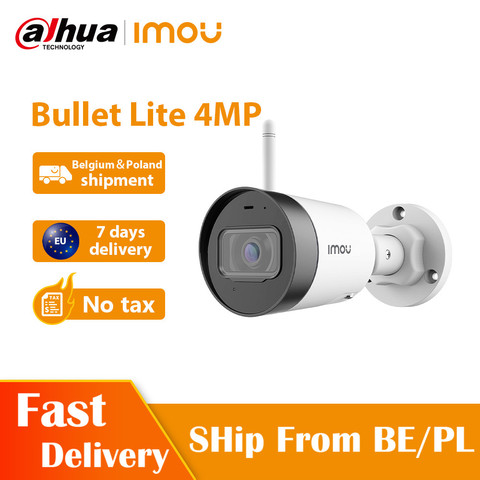 Dahua imou-cámara tipo bala Bullet Lite, 4MP, micrófono incorporado, notificación de alarma, 30M, visión nocturna, Wifi, IP ► Foto 1/6