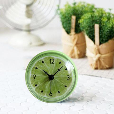 Reloj de pared impermeable para cocina, con ventosa de frutas y limón, para nevera ► Foto 1/6