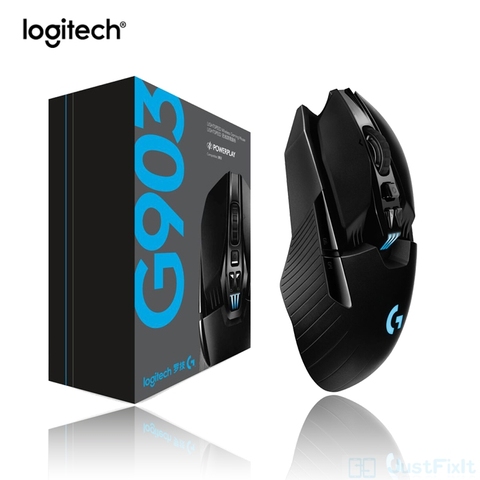 Logitech G903 héroe Sensor de velocidad inalámbrico ratón de juego de 16k dpi para mouse para video juegos de pc gamer versión mejorada ► Foto 1/6