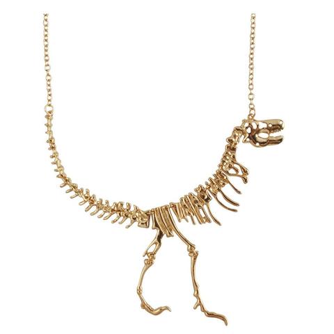 Collar Vintage de dinosaurio para mujer y adolescentes, joyería de moda para disfraz ► Foto 1/5