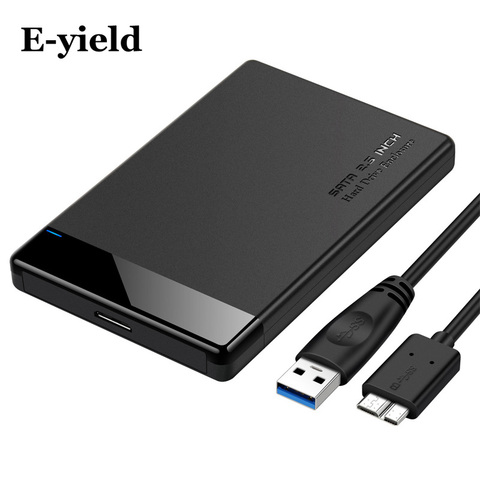 Funda de disco duro 2,5 SATA a USB 3,0, carcasa de adaptador de disco duro para SSD, disco HDD, caja tipo C 3,1, carcasa HD externa para HDD ► Foto 1/6