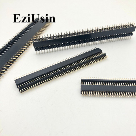 5 pares 40 Pin 1x40 fila individual macho y hembra 2,54/2,0/1,27mm cabezal de Pin rompible PCB JST tira de conector para Arduino DIY ► Foto 1/4