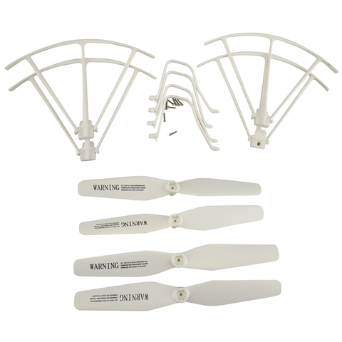 Hélice y protectores de hélices Paddle de la hélice de la cubierta protectora de aterrizaje de la hélice anillo para Syma X5UW X5UC RC Drone ► Foto 1/6