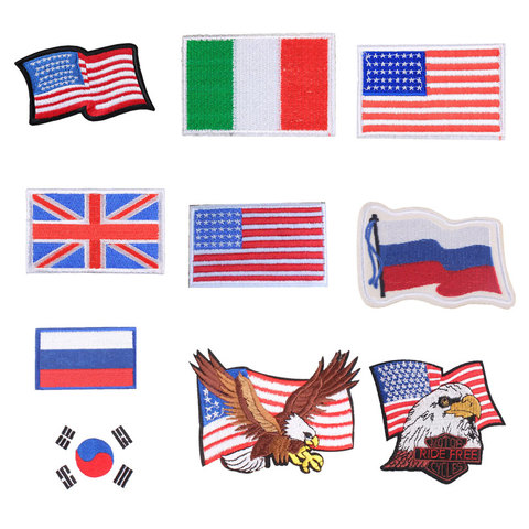 Parche de bandera de Países Bajos, bordado a rayas, Rusia, Turquía, Francia, UE, parches militares de estilo táctico del ejército ► Foto 1/6