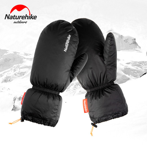 Naturehike-guantes de plumas de ganso blanco para exteriores, guantes de invierno cálidos para interior, para hombre y mujer ► Foto 1/6