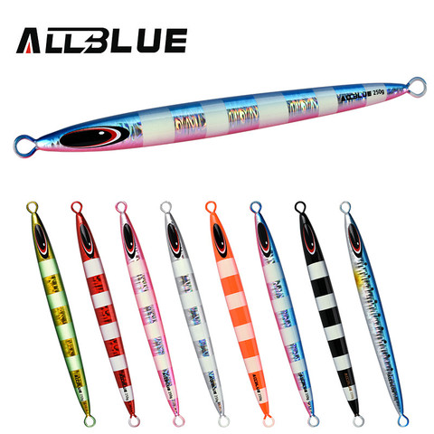 ALLBLUE SPY-C velocidad rápida de Metal señuelo para pesca Vertical 250g/350g/500g de la costa Super duro plomo Vertical Jigging cuchara de pesca ► Foto 1/6